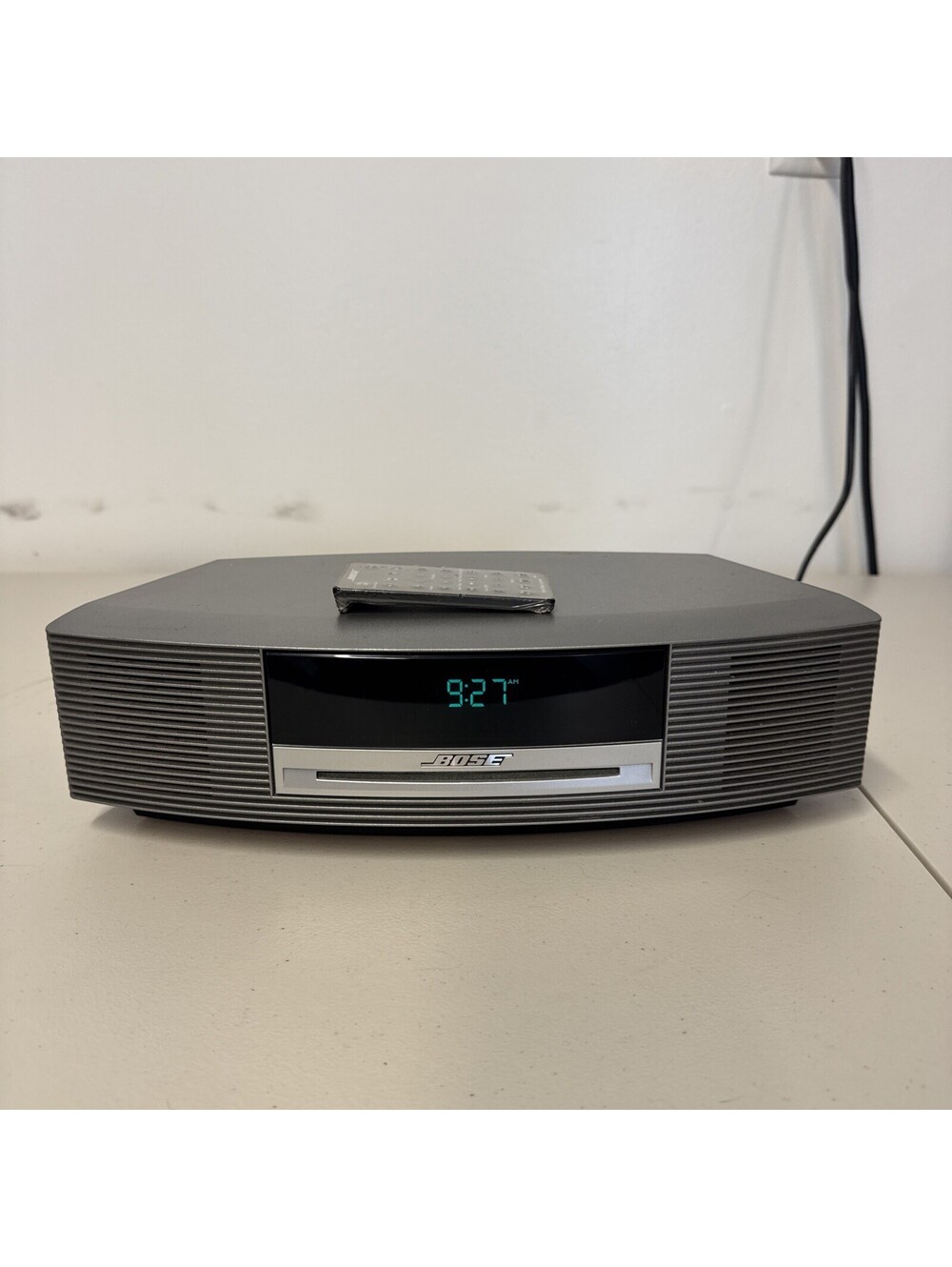 Bose Wave Music Audio Clock Radio System Tested Works w/ Remote AM/FM CD Player.